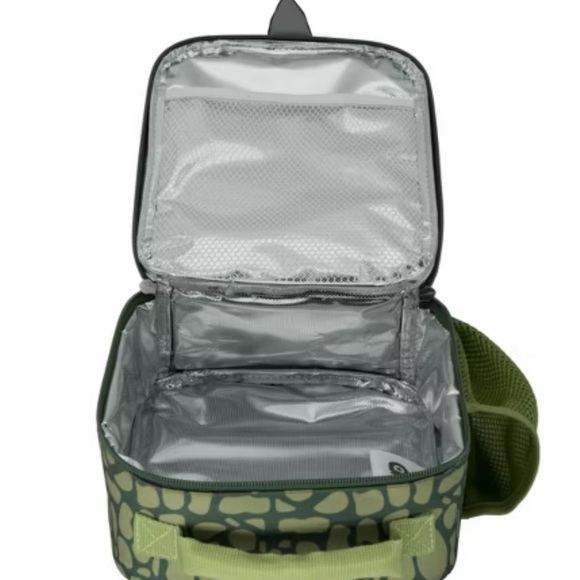 Accessory Innovations Roar Kids' Lunch Bag Green frog animal print Activity bag - Picture 6 of 7